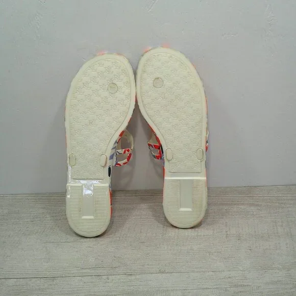 Lauren by Ralph Lauren Women's Audrie Botanical Jelly Flat Sandals Size 11 B - Picture 9 of 9